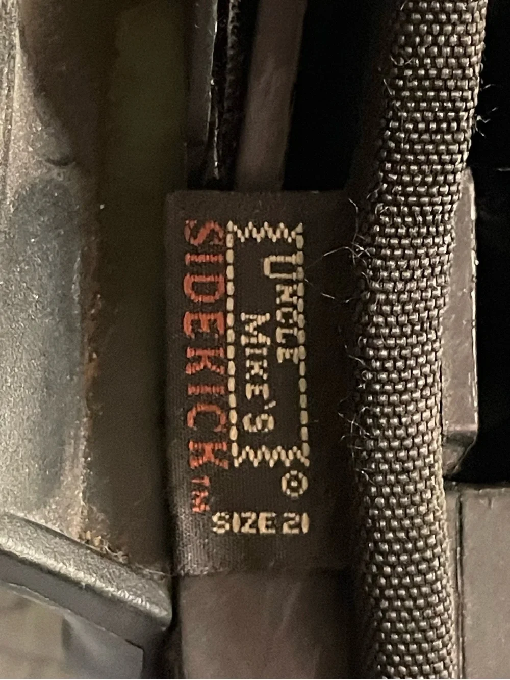 Bucheimer Basketweave Belt  Sz.36  Black  Uncle Mike's Sidekick Holster  Size 21